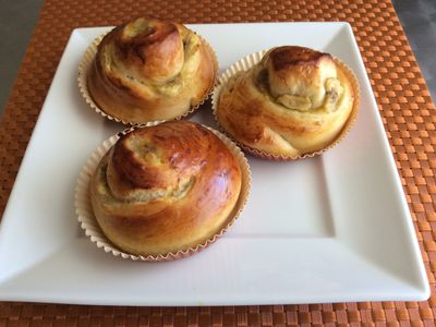 參考食譜 : 香蕉麵包卷