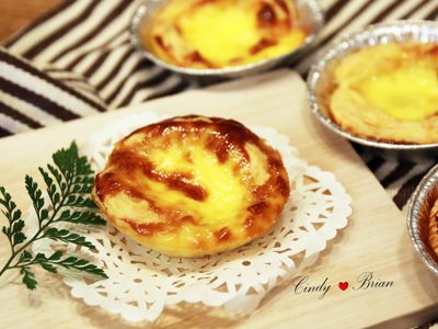 參考食譜 : 【零失誤入門烘培】 葡式蛋塔 (減糖版)