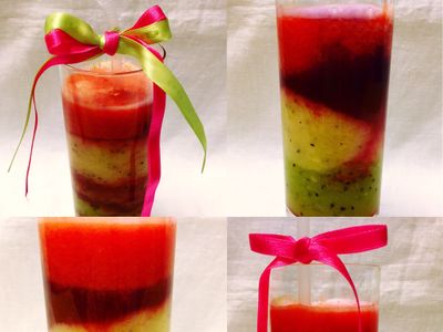 參考食譜 : 彩虹蔬果汁