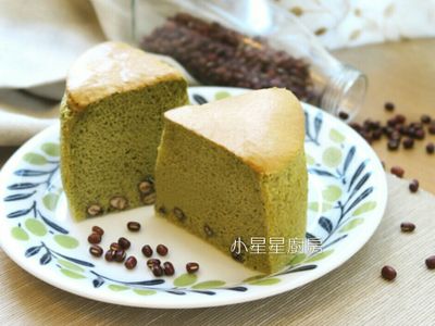 參考食譜 : 奶油抹茶紅豆棉花蛋糕