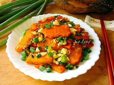 參考食譜 : 金沙南瓜