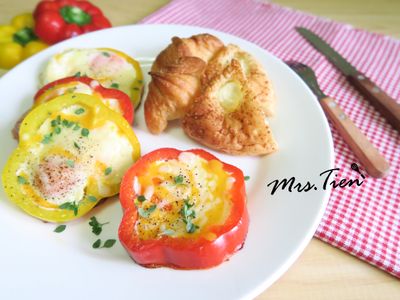 甜椒起司蛋，十分鐘搞定完美早餐!