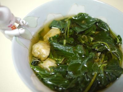 參考食譜 : 夏日解便專用湯(埃及國王菜湯)