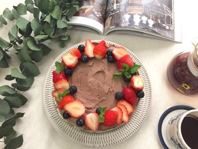 免烤nutella 榛果巧克力起司蛋糕