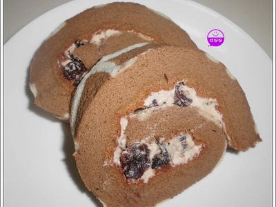 蘭姆葡萄咖啡香蛋糕捲