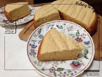 參考食譜 : 甜蜜蜜蛋糕（電子鍋版）