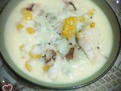 甜栗米茶碗蒸蔾麥飯(金寶湯)