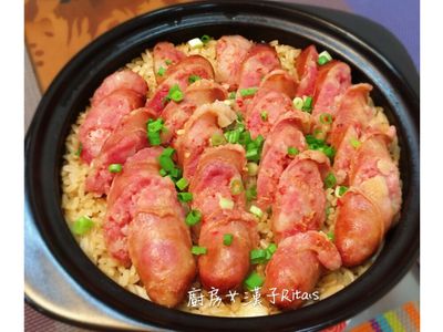 蒜味香腸糙米飯(一鍋到底）