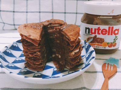 罪惡迷你香蕉巧克力千層(鬆餅粉)