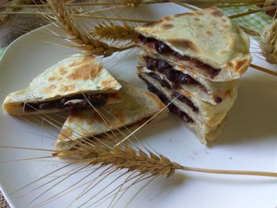 參考食譜 : 紅豆鍋貼餅