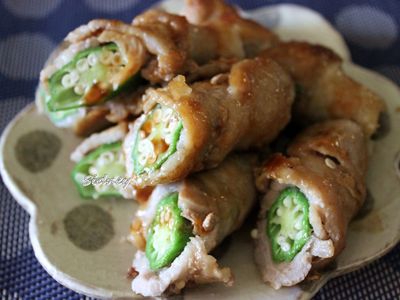 照燒秋葵肉捲