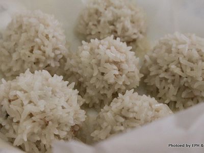 參考食譜 : 簡易版珍珠丸子（電鍋蒸）