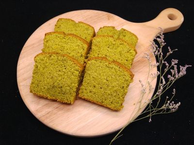 參考食譜 : 宇治抹茶磅蛋糕