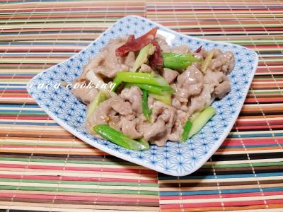 蔥爆豬肉片