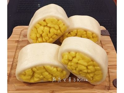 參考食譜 : 南瓜金絲卷