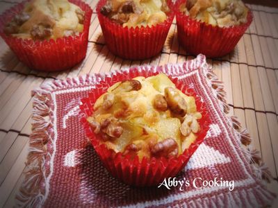 參考食譜 : 蘋果核桃馬芬