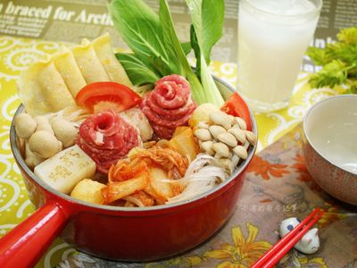 韓式泡菜牛肉粉絲鍋