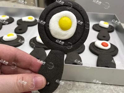 參考食譜 : 🍳平底鍋煎蛋造型餅乾🍳