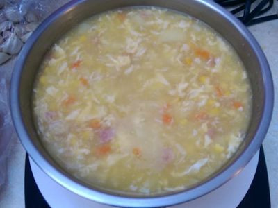 超彭派火腿玉米濃湯