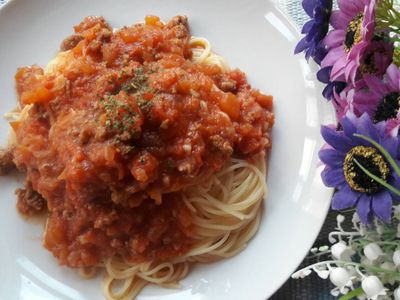 參考食譜 : 蕃茄肉醬意大利麵