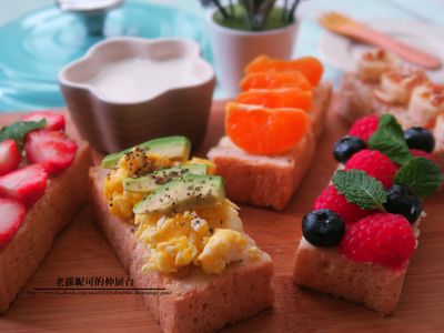 五色繽紛吐司&鮮奶酪