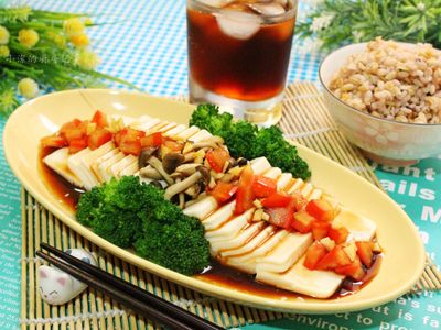 菇菇涼拌豆腐
