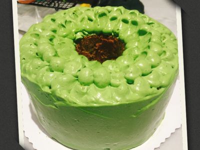 參考食譜 : 小山園抹茶戚風蛋糕