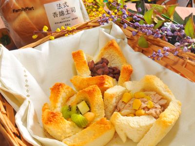 參考食譜 : 土司杯花三重奏