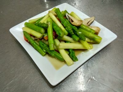 參考食譜 : 草菇炒蘆筍