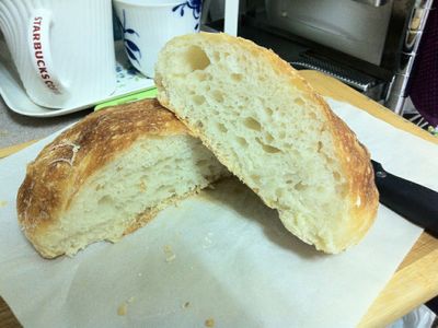 參考食譜 : 免揉麵包