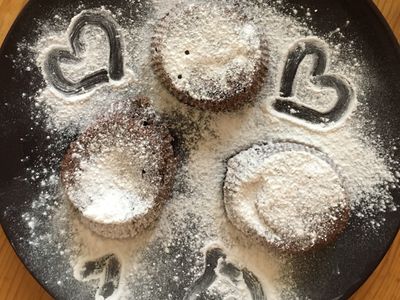 參考食譜 : 爆漿巧克力布朗尼