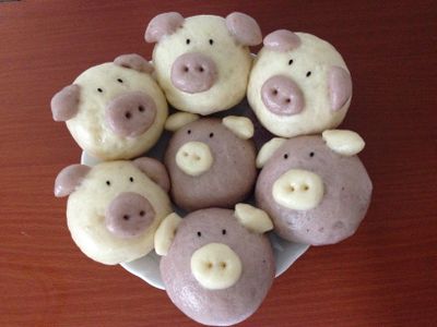 參考食譜 : 豬豬饅頭