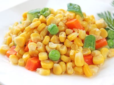 玉米炒三色 #罐頭料理