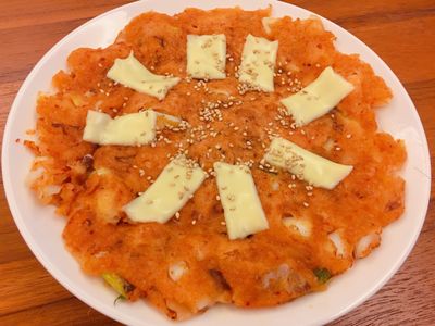 參考食譜 : 韓式泡菜海鮮Q煎餅