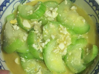 參考食譜 : 鹹蛋絲瓜