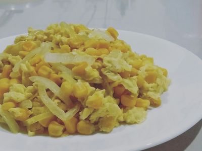 參考食譜 : 洋蔥玉米炒蛋