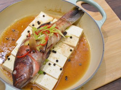 參考食譜 : 清蒸紅條（鐵鍋版）