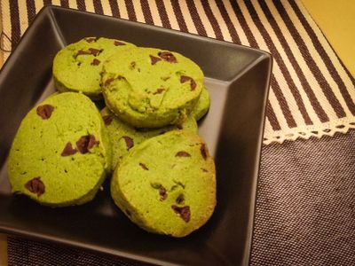 參考食譜 : 抹茶巧克力餅乾