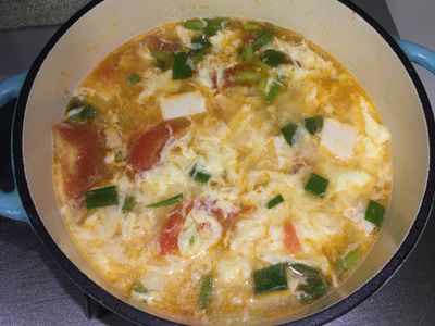 參考食譜 : 蕃茄蛋花湯