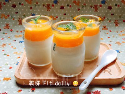 參考食譜 : 美味純奶奶酪😋～健康小點心