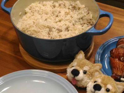 金針菇絞肉炊飯