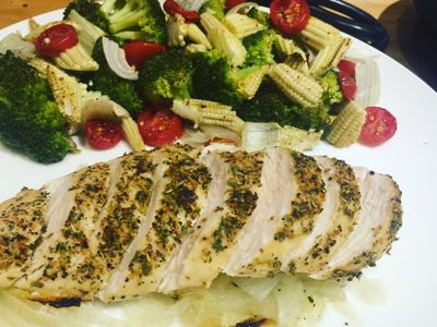 參考食譜 : ～佑佑低GI～蒙特羅烤雞胸時蔬