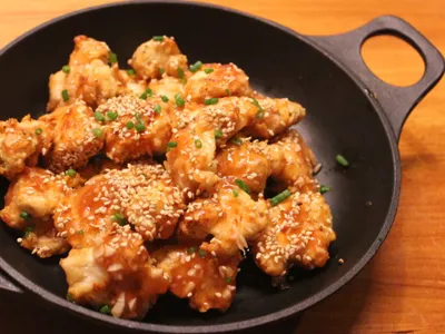 免炸大蒜辣味雞塊