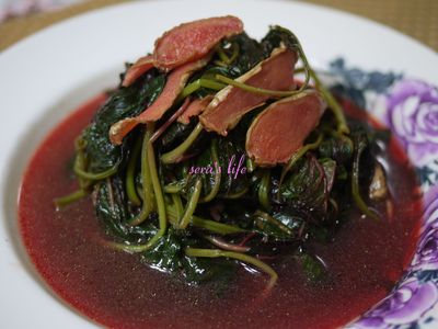 麻油老薑紅莧菜