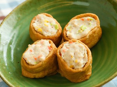 魚漿雞肉鑲豆皮