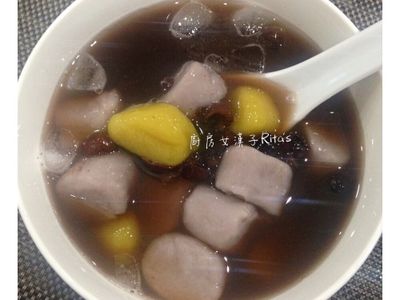 參考食譜 : 芋圓地瓜圓