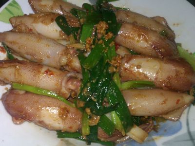 參考食譜 : 魚卵辣椒醬燒小捲兒