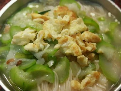 參考食譜 : 絲瓜麵線