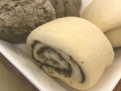 饅頭挑戰賽💪🏻牛奶芝麻饅頭快速法