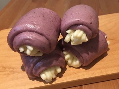 【寶寶食譜】葡萄牛奶銀絲捲